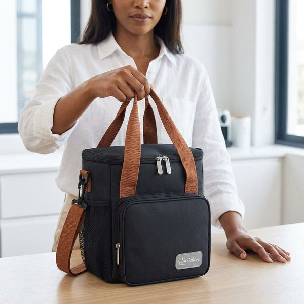 Small Waterproof Insulated Picnic Bag – Outdoor Lunch Carry Tote