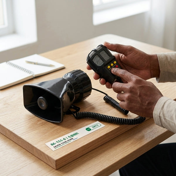 12V Loud Car Siren with PA Microphone