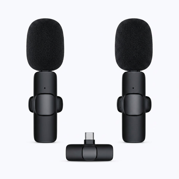 Rechargeable Wireless Condenser Microphone with Type-C Interface