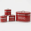 Metal Powder Coated Iron Bread Box with Kitchen Canisters