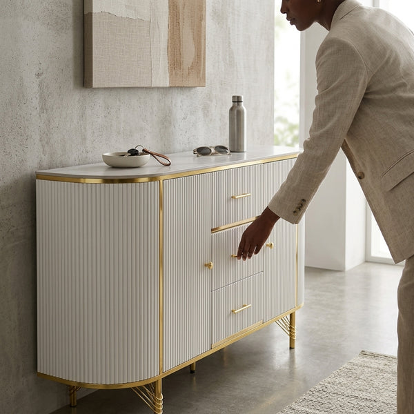Carousel Modern Accent Table for Home Living