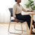 Ergonomic Stackable Office Visitor Chair with Steel Legs