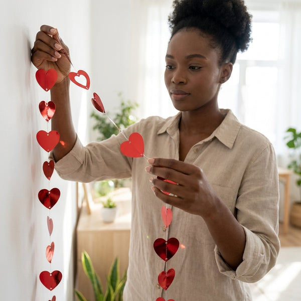 Love-Themed Hanging Heart Decoration