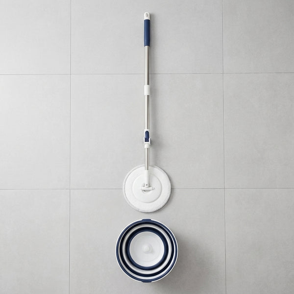 360 Rotating Steel Mop with Self Wringer Bucket