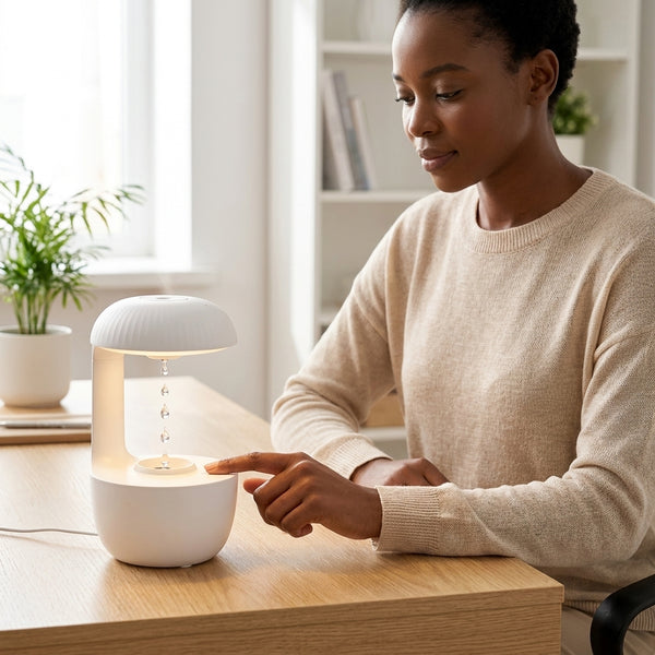 Anti Gravity Water Droplet Humidifier and Aromatherapy Diffuser