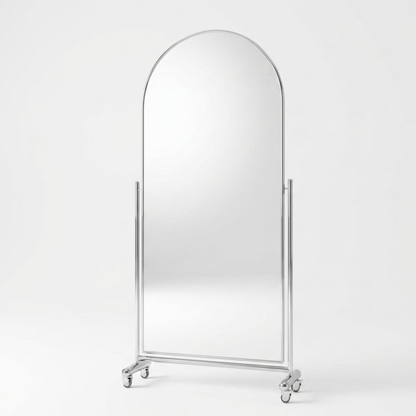 Portable Full Body Mirror with Wheels