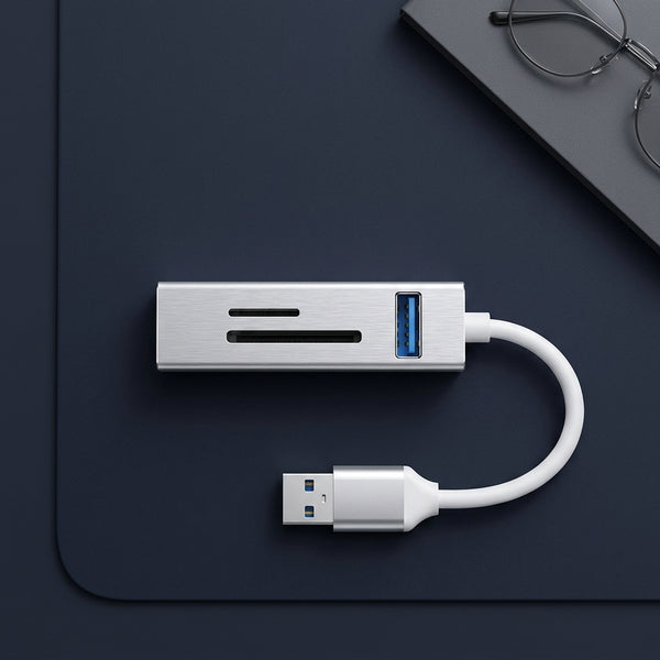 5-in-1 USB 3.0 Hub with Card Reader