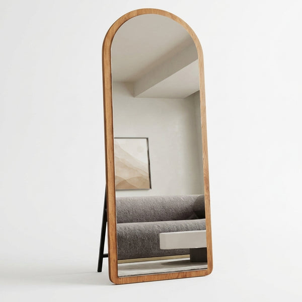 Wood Accent Body Mirror