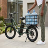 20 Inch Fat Tyre Electric Cargo Bike 350W With Cargo Racks