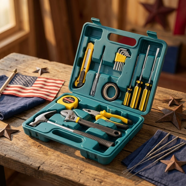 16‑Piece Basic Hand Tool Set with Carry Case