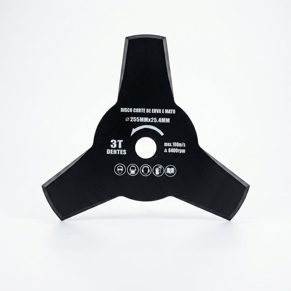 255mm 3-Tooth Brush Cutter Blade