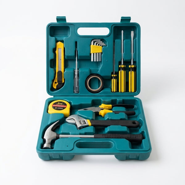 16‑Piece Basic Hand Tool Set with Carry Case