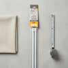 Adjustable Wood Grain Plastic Curtain Rod 40–70cm