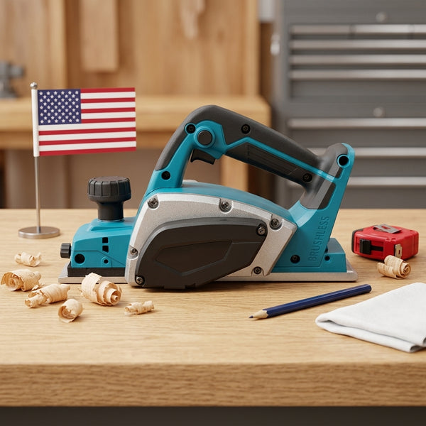 Electric Wood Planer with Adjustable Depth Control