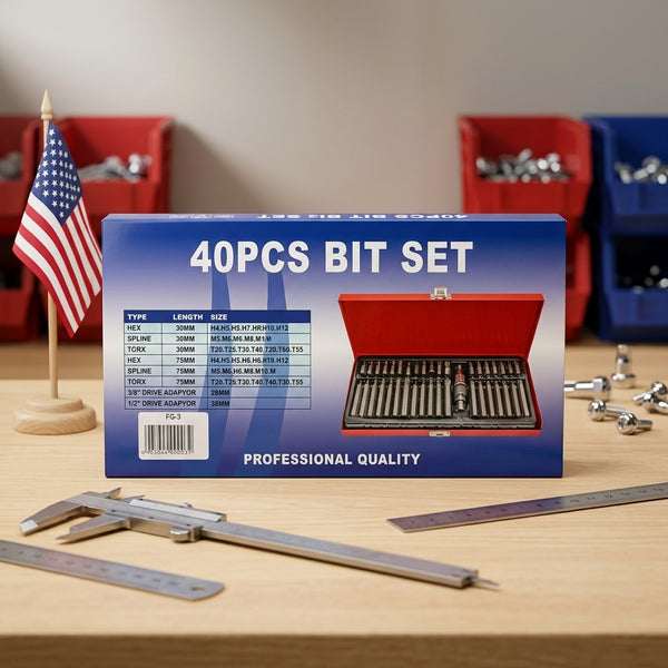 40-Piece Automotive Repair Tool Bit & Socket Set