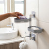 Wall Mounted Rotatable Draining Multi Layer Soap Rack