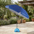 Outdoor Large Manual Beach Umbrella Glass Fiber Ribs