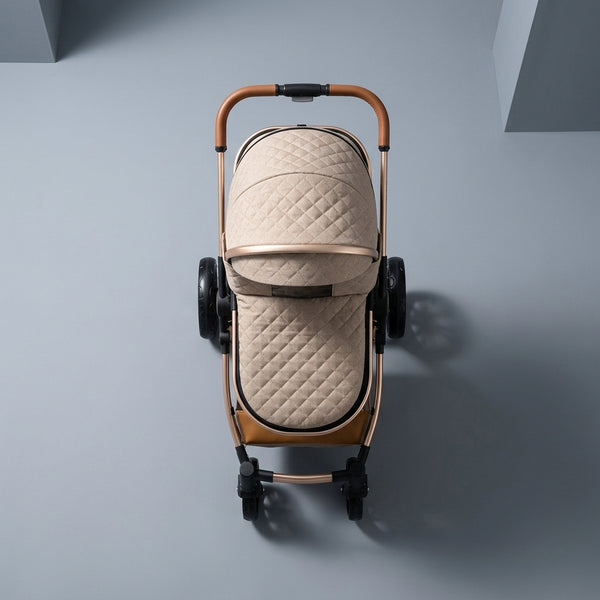 Baby Stroller with Car Seat and Mommy Bag