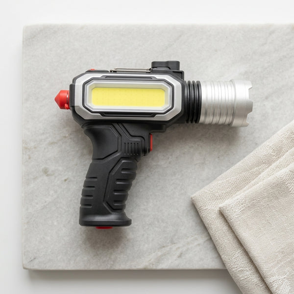 Portable Rechargeable LED Flashlight High Battery Life Torch
