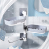 Wall Mounted Rotatable Draining Multi Layer Soap Rack