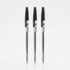 12 pcs Semi-Gel Pen with Narrow Cap Black