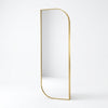 Stainless Steel Frame Willow Leaf Wall Mirror