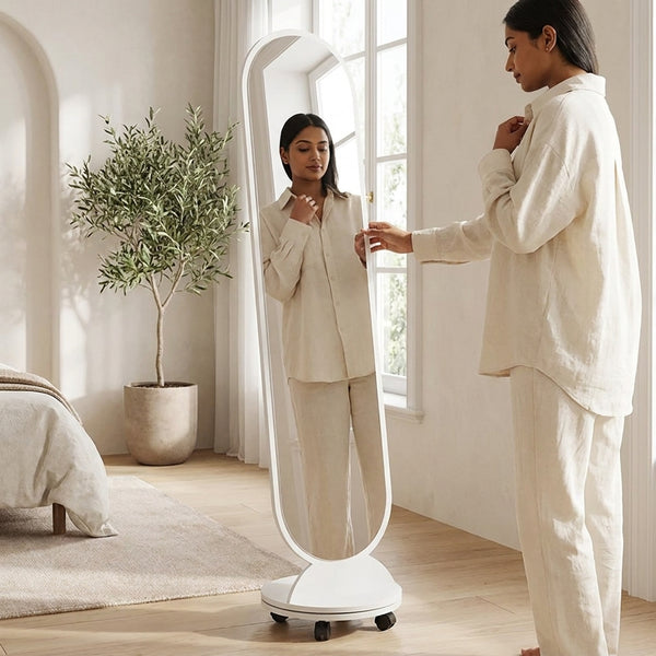 Nordic Wood Frame Full-Length Mirror
