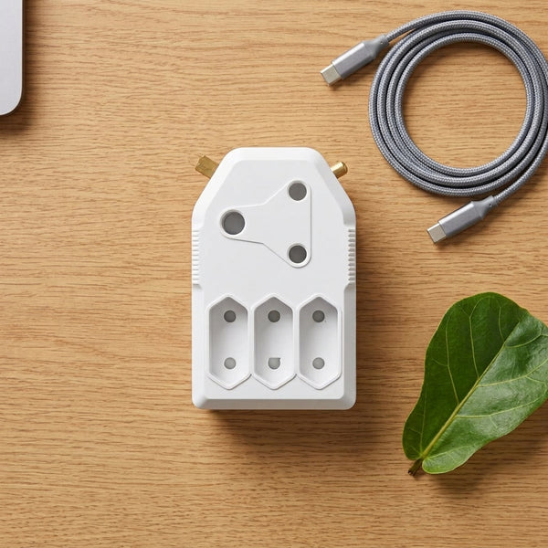 4 Way Adaptor with 3 x 2 Pin Sockets