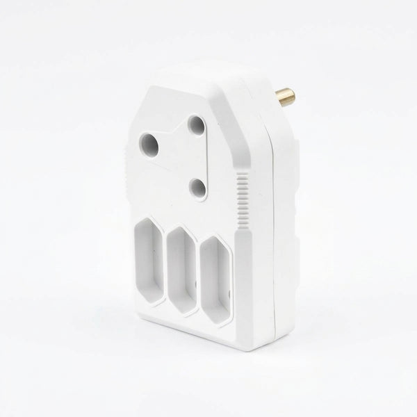 4 Way Adaptor with 3 x 2 Pin Sockets
