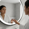 LED Circular Three Color Dimming Bathroom Mirror