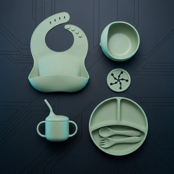 5 Pieces Silicone Baby Feeding Set