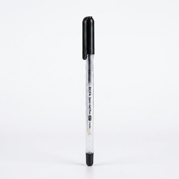 Quality ST Tip Semi-Gel 0.7 Pens (Black) 12 pcs