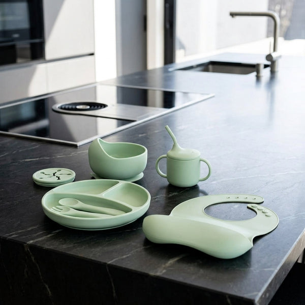 5 Pieces Silicone Baby Feeding Set