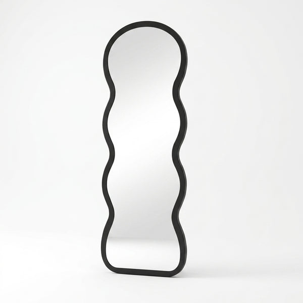 Full Length Wave Shape Bedroom Wall Mirror