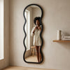 Full Length Mango Shape Wooden Dressing Mirror
