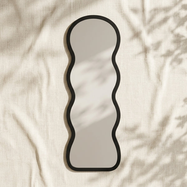 Full Length Mango Shape Wooden Dressing Mirror