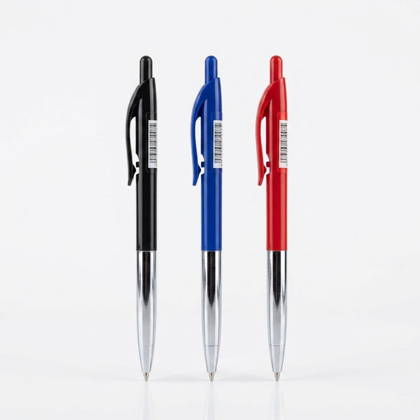 Three Multicolor Click Pens