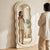 Irregular Wavy Velvet Floor Standing Full Body Mirror