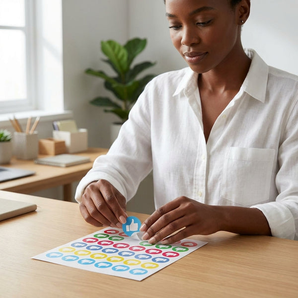 Thumbs Up Paper Stickers
