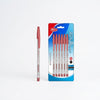 Pack of 6 Red Semi Gel Pen (Office Pens)