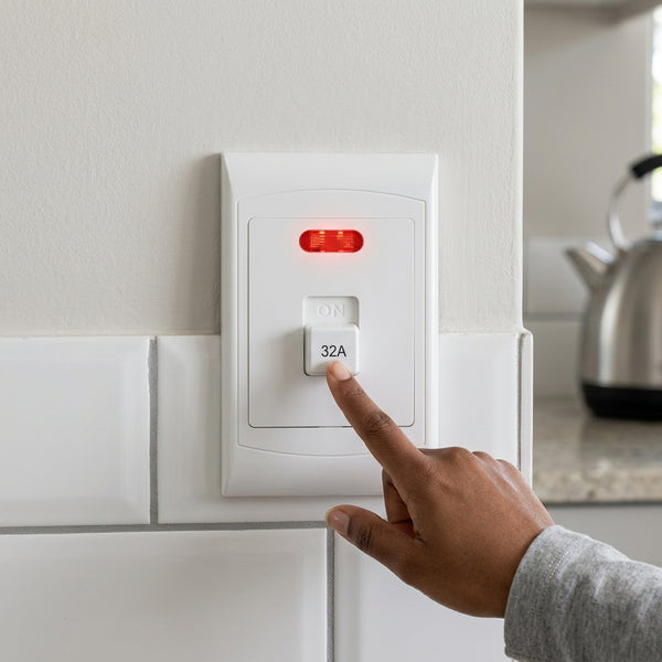 Two Pole Isolator Switch with Pilot Light 4x2 32A