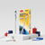 12 pcs Transparent Semi-Gel Ink Blue Pens