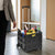 50L Black Collapsible Rolling Utility Crate