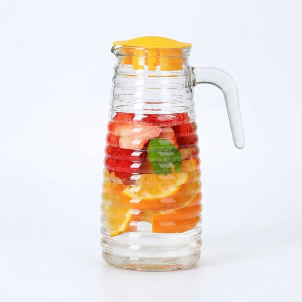 5pcs Glass Water Pitcher and Cups Set