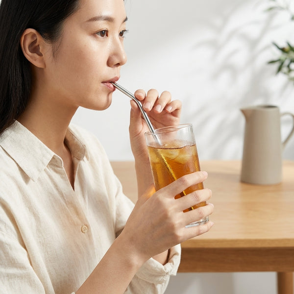 Stainless Steel Reusable Straw Set