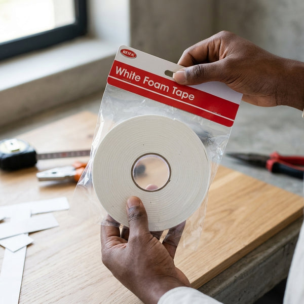White Foam Tape – 18mm × 5M × 2mm