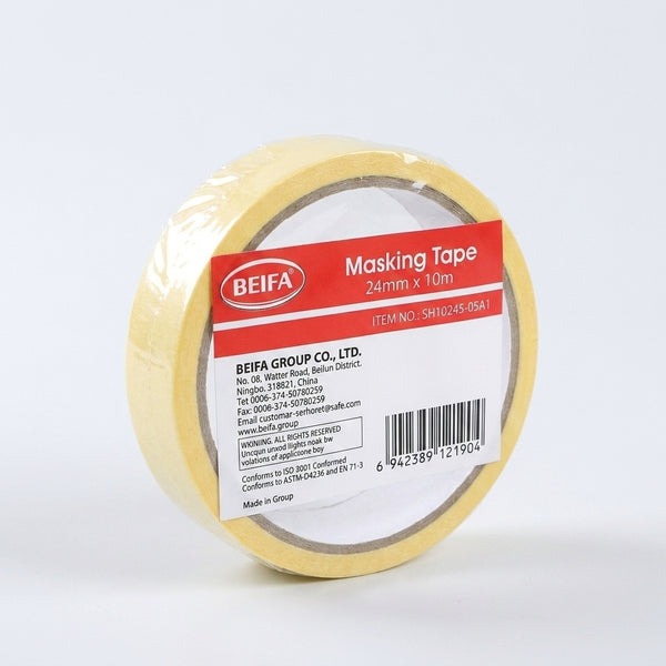 Beige Masking Textured Paper Tape 24mm × 10m