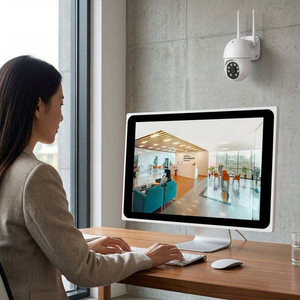 8 Channel Wireless Security Camera System with 10in LCD Screen