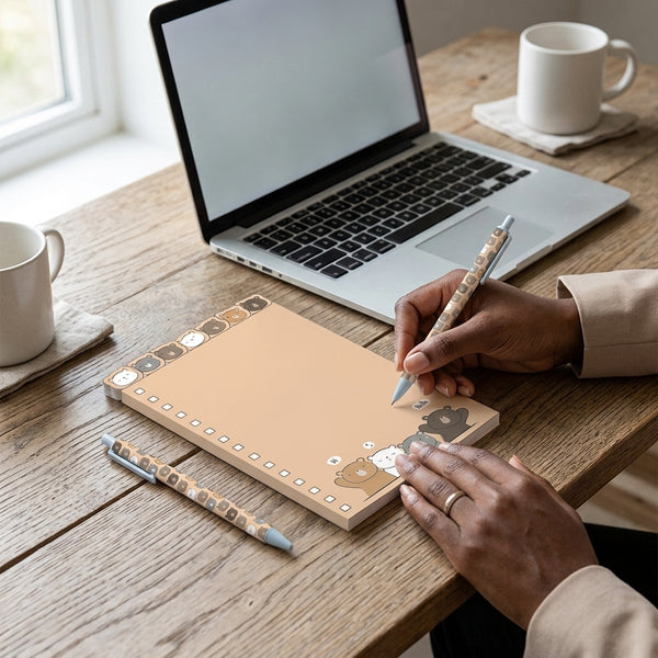 A5-Size Double-Coil Notebook and Pen Set – Everyday Writing Companion
