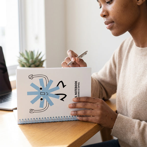 Double-Coil Soft Cover Notebook – A4-Style Writing Pad